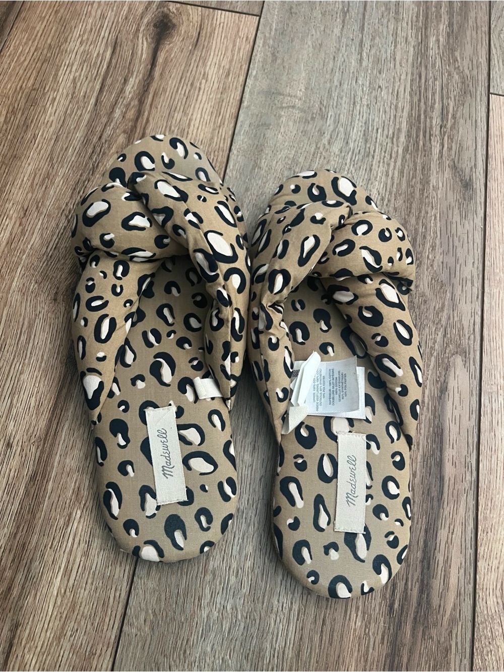 Madewell Crisscross Scuff Slipper in Animal Print Size 7 - Picture 4 of 6